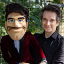 Benno Lehmann mit seiner Puppe
